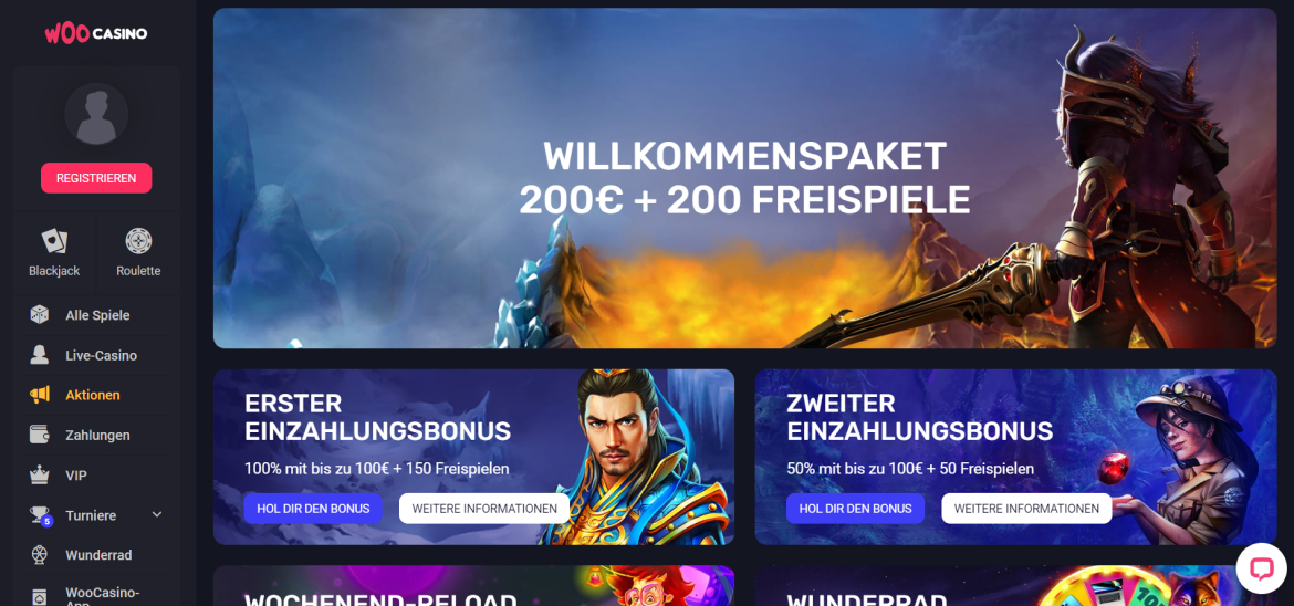 Woo Casino Bonusangebote und Aktionen🔥 Woo casino Bonusangebote und Aktionen
